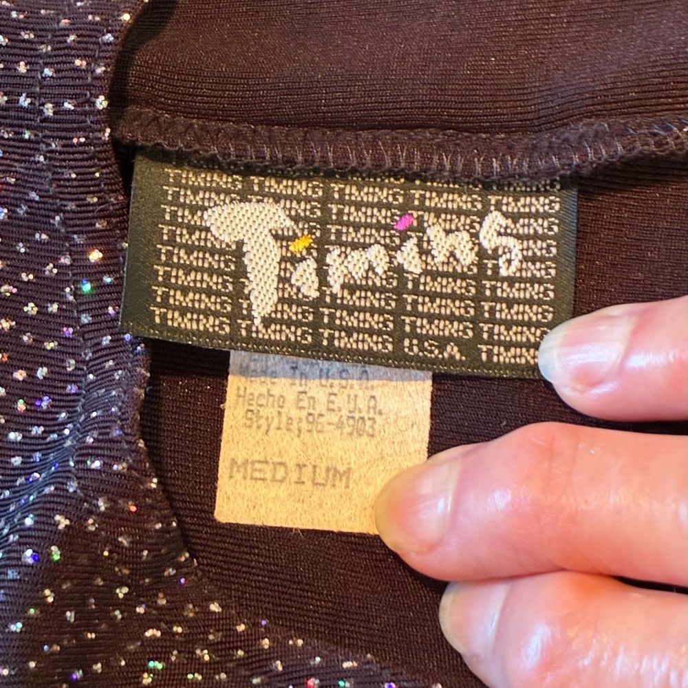 Vintage Black Sleeveless Dress With Multicoloured Sparkles - Picture 3 of 7